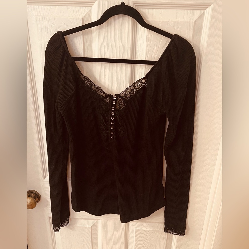 Free People Deep V neck sweater.